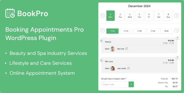 Download BookPro – Appointment Booking WordPress Plugin