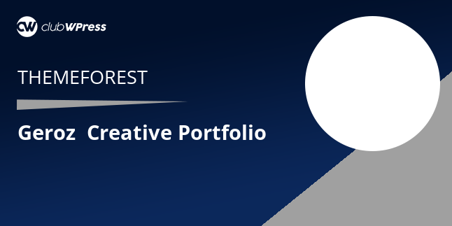 Télécharger Geroz – Creative Portfolio