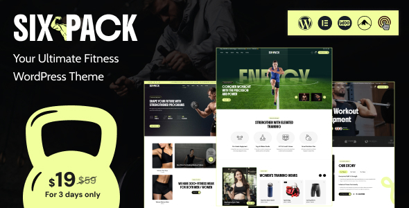 Download SixPack – Fitness WordPress Theme
