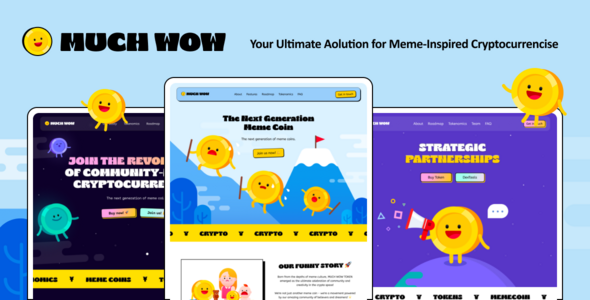Download MuchWow – Meme coin ICO and Crypto WordPress Theme