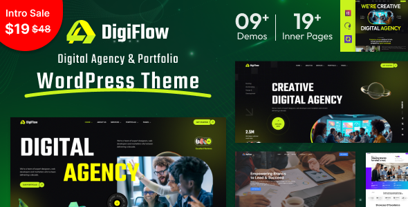 Télécharger DigiFlow – Digital Agency WordPress Theme