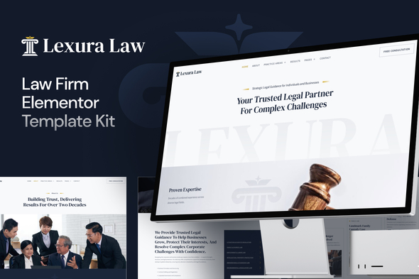 Download Lexura – Law Firm Elementor Template Kit