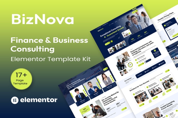 Download BizNova– Business Consulting Elementor Template Kit