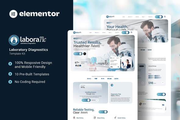 Télécharger Laboratic – Laboratory Diagnostics Elementor Template Kit