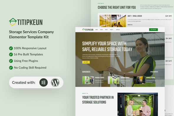 Download Titipkeun – Storage Service Company Elementor Template Kit