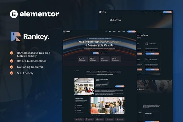 Download Rankey – Digital Marketing Agency Elementor Template Kit