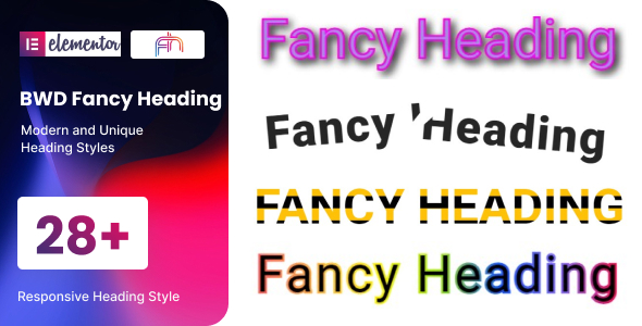Download BWD Fancy Heading Addon for Elementor