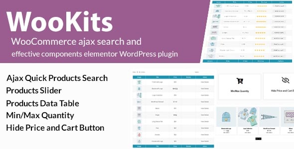 Download Wookits – WooCommerce Ajax Search And Effective Components Elementor WordPress Plugin