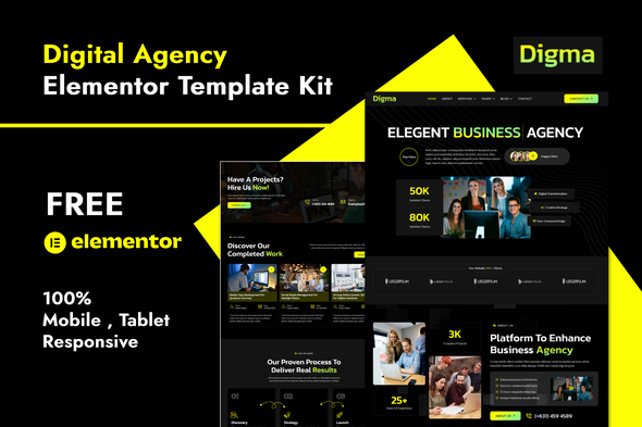 Download Digma – Creative Digital Agency Elementor Template Kit