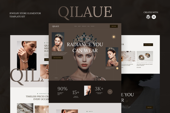 Download Qilaue – Jewelry Store Elementor Template Kit
