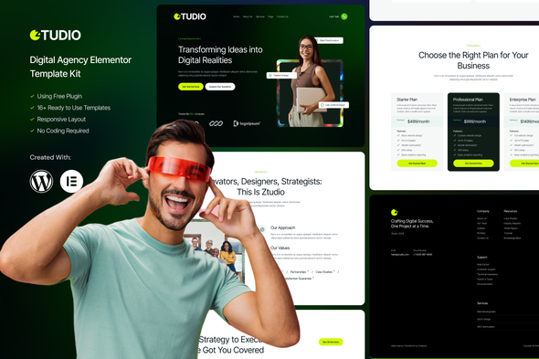 Télécharger Ztudio – Digital Agency Elementor Template Kit