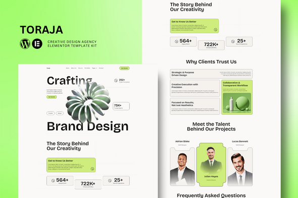 Download Toraja – Creative Agency Elementor Template Kit