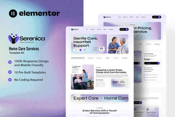 Download Serenica – Home Care Service Elementor Template Kit