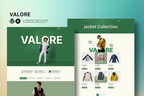 Download Valore – Fashion Store eCommerce Elementor Template Kit