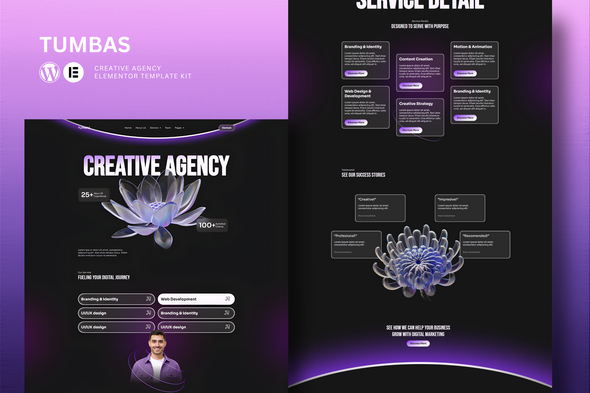 Download Tumbas – Creative Agency Elementor Template Kit