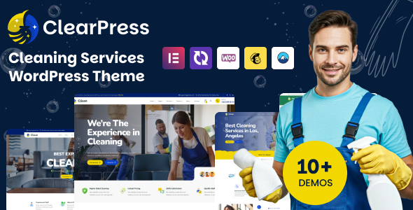 Download ClearPress – Cleaning Services WordPress Theme