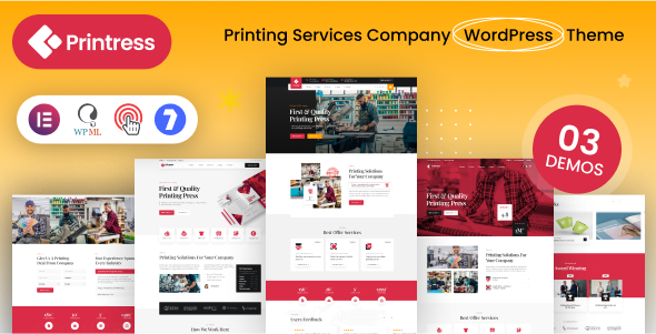 Télécharger Printress – Printing Services Company WordPress