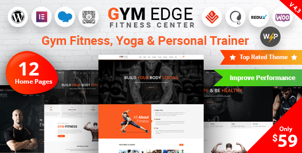 Download Gym Edge – Fitness WordPress Theme