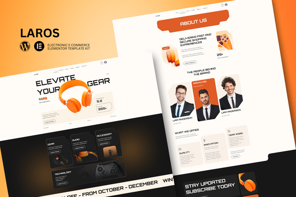 Download Laros – E-Commerce Electronics Store Elementor Template Kit
