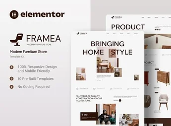 Télécharger Framea – Modern Furniture Store Elementor Template Kit