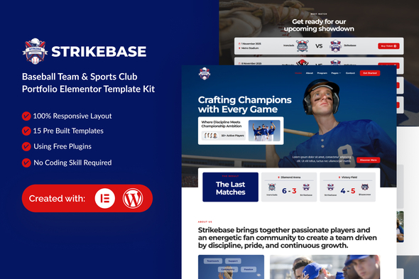 Download StrikeBase – Baseball Team