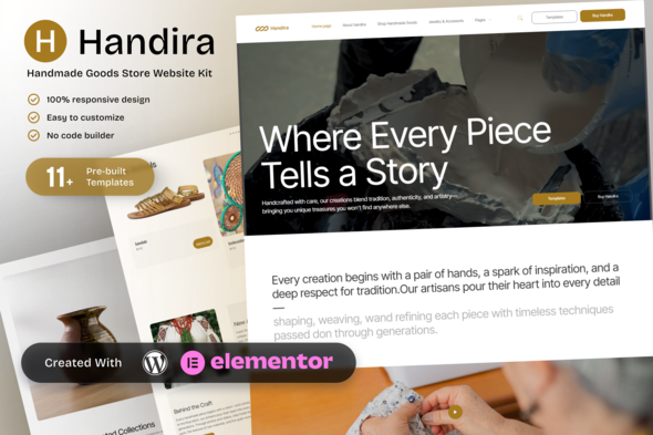 Download Handira – Handmade Goods Elementor Template Kit