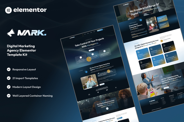 Télécharger Markagency – Digital Marketing Agency Elementor Template Kit