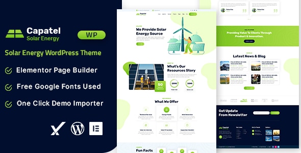 Download Capatel – Solar Energy WordPress Theme