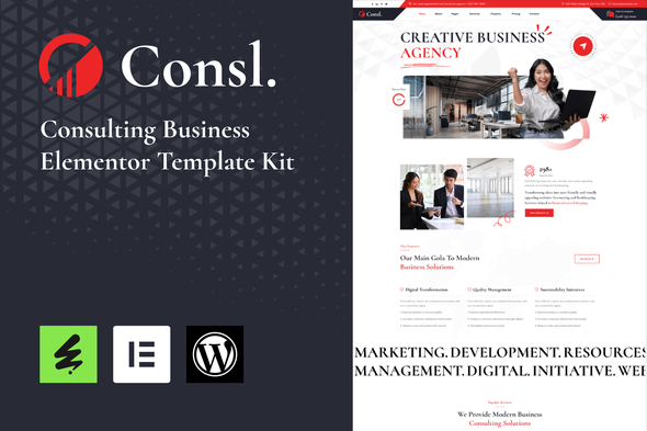 Download Consl – Consulting Business Elementor Template Kit