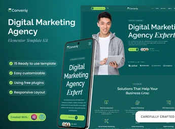 Télécharger Converiq – Digital Marketing Agency Elementor Template Kit