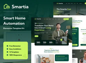 Télécharger Smartia – Smart Home Automation Elementor Template Kit