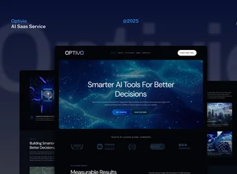 Download Optivio – Dark AI Saas Website Elementor Template Kit