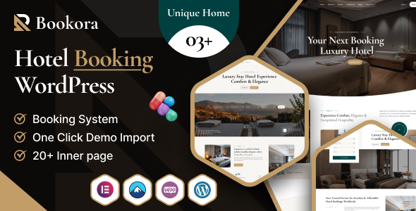 Download Bookora – Hotel Booking WordPress Theme