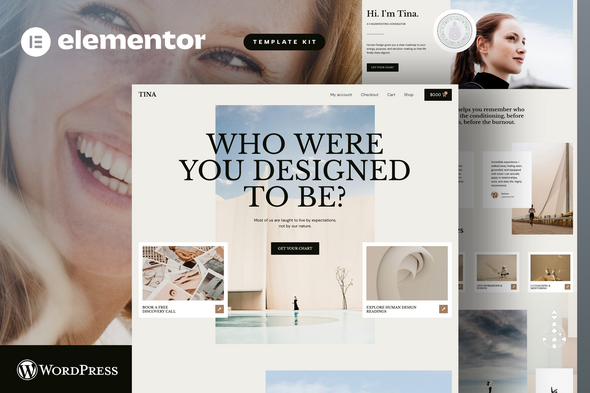Télécharger Tina – Human Design Coach Elementor Pro Template Kit