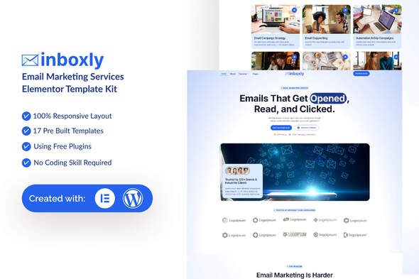 Download Inboxly – Email Marketing Services Elementor Template Kit