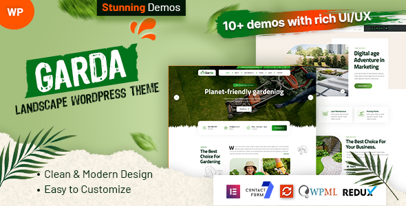 Télécharger Garda – Gardening WordPress Theme