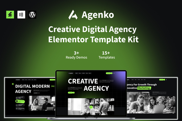 Télécharger Agenko – Creative Digital Agency Elementor Template Kit