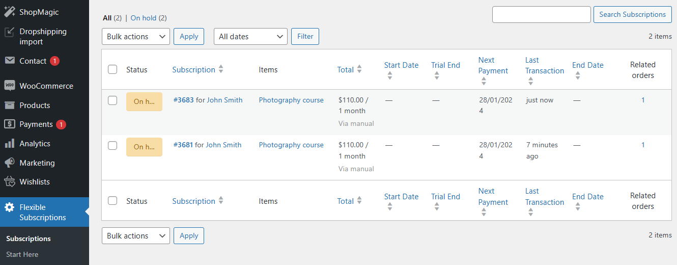 Download WP Desk | Flexible Subscriptions API Integration