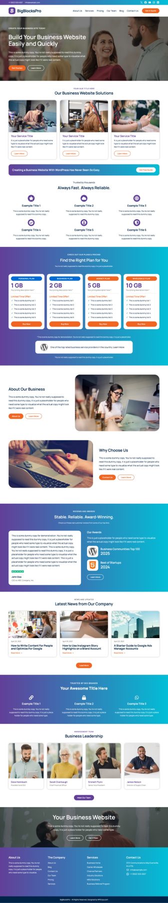 Download WPEnjoy | BigBlocksPro