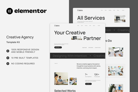 Download Clairo – Creative Agency Elementor Template Kit