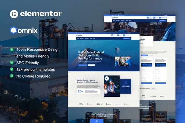 Download Omnix – Template kit for Industrial