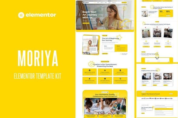 Download Moriya – Art Community Elementor Template Kit