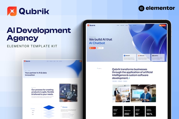 Download Qubrik – AI Development Agency Elementor Template Kit