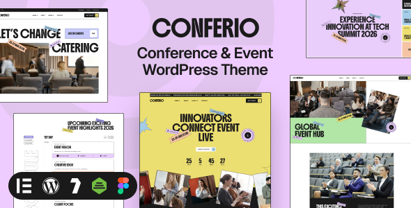 Télécharger Conferio – Event Conference WordPress Theme