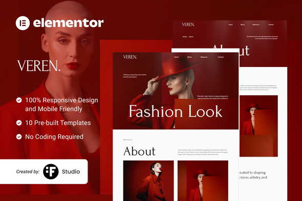 Download Veren – Model Fashion and Styling Service Elementor Kit