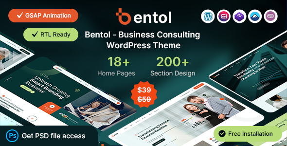 Télécharger Bentol – Business Consulting WordPress Theme