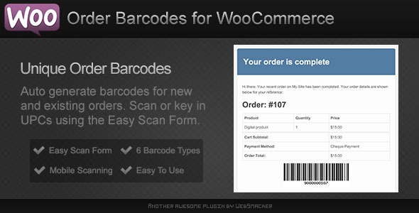 Download Order Barcodes for WooCommerce