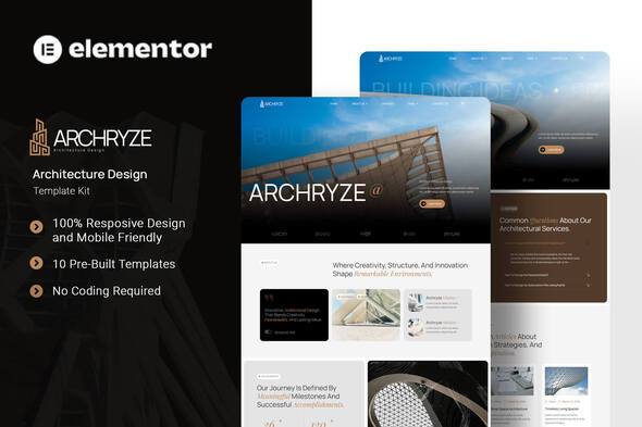 Télécharger Archryze – Architecture Design Elementor Template Kit