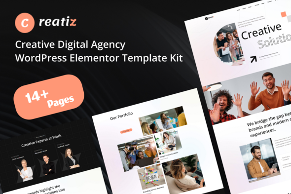 Download Creatiz – Creative Digital Agency Elementor Template Kit