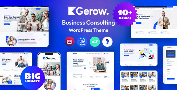 Download Gerow – Business Consulting WordPress Theme   RTL